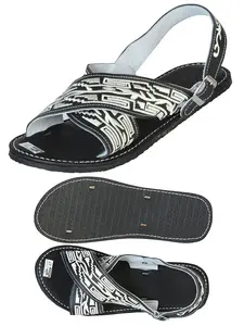 Mexican Artisanal Sandals Leather Black  603786