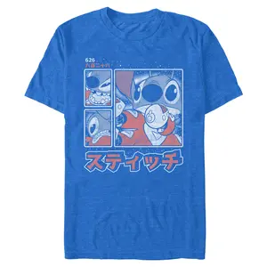 Men's Lilo & Stitch Comic Book Panels T-Shirt