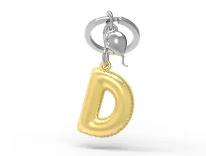 Metalmorphose 3D PARTY ALPHABET "D" KEYCHAIN