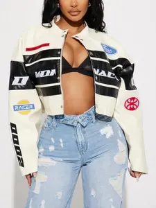 Monaco Cropped Jacket - Ivory/combo