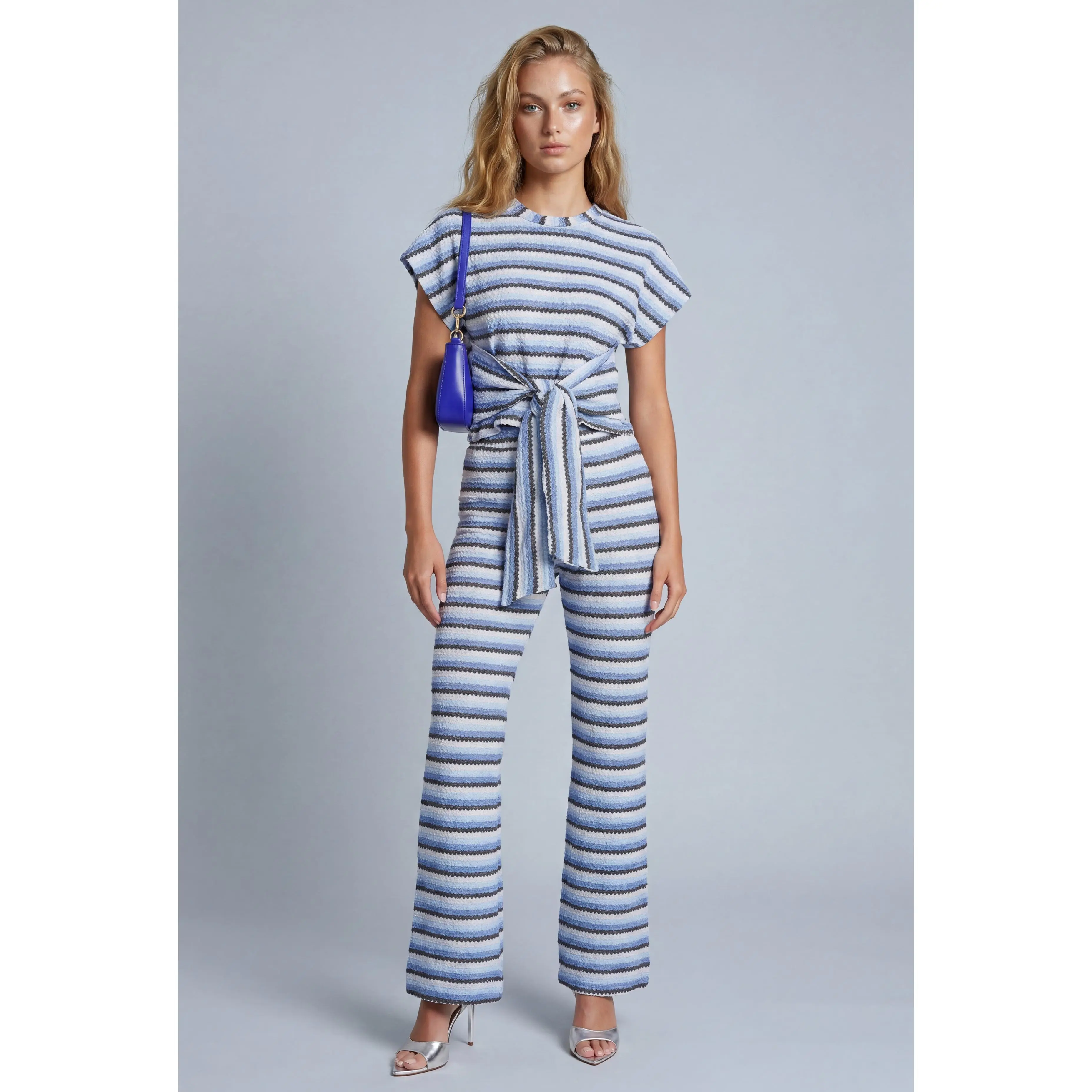 Mariah Striped Bootcut Pants