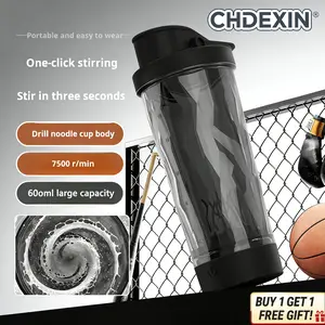 Electric Protein Shaker Bottle – USB Rechargeable Mixer Cup, Portable Automatic Stirring Cup for Protein Shakes, Coffee & Milk Powder