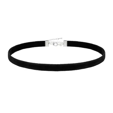 Women's Thin Velvet Choker Necklace, Ultra-Comfortable Elastic Witch Neck Chain, 90s Gothic Style Halloween Cosplay Jewelry, Modern Versatile Accessories, Witchy Jewelry