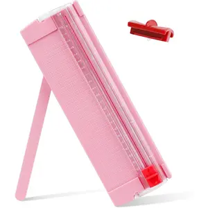 Mini Paper Cutter, Straight Small Paper Trimmer with Side Ruler for Scrapbooking Craft, Paper, Coupon, Label, Cardstock