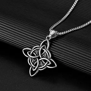 Witch's Knot , Irish Knot  Pendant, Everyday  Jewelry, Commemorative Gift ideal christmas countdown unisex unique daily  gift vintage cross pendant  woman elegant wear necklace luxury