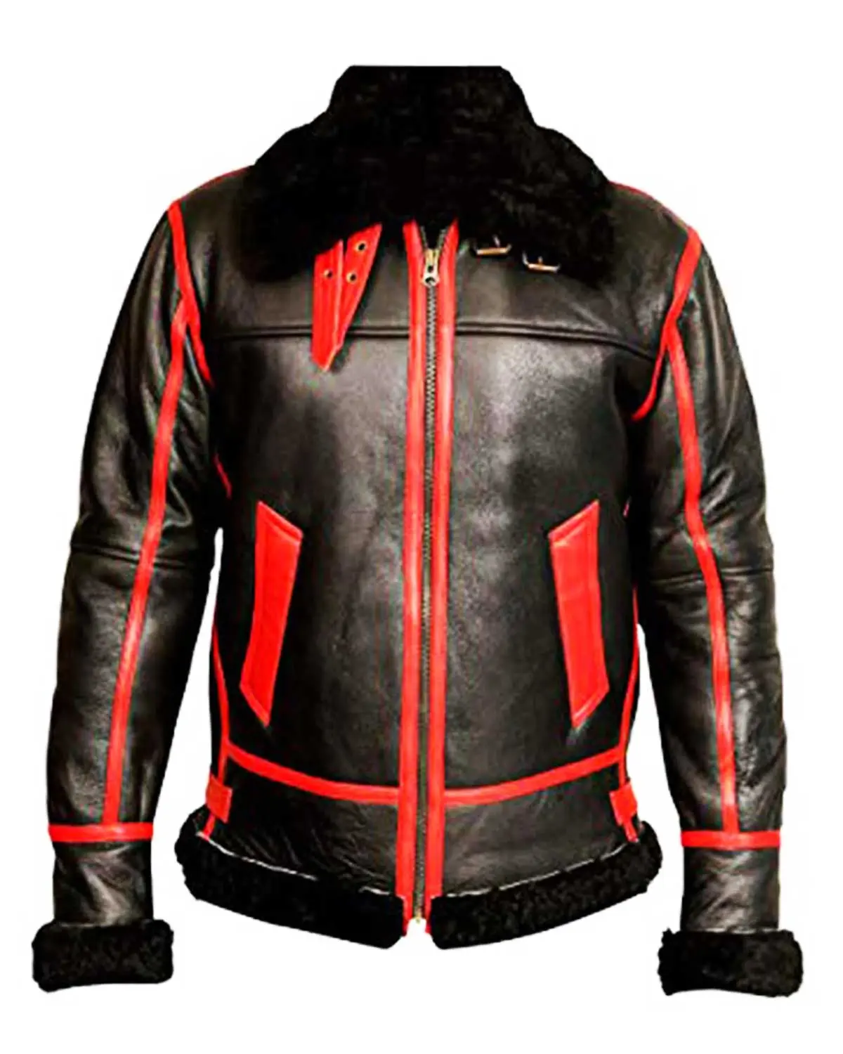 MotorCycleJackets WWII B3 Pilot Sheepskin Leather Jacket