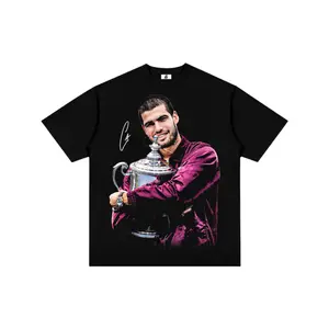 Comfort Colors Carlos Alcaraz “US Open” Graphic T-Shirt, Tennis Champion Retro Sports Streetwear Tee Vintage Grand Slam Aesthetic Style, Unisex Fan Outfit for Men Women, Soft Washed Cotton Shirt Match Day Wear