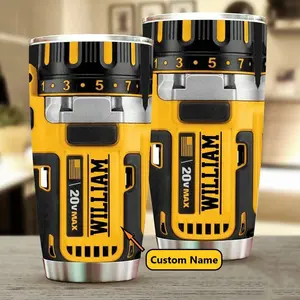 Mechanic Knowledge Tumbler 20oz with Handle Ceramic Drinkware for Welders, Mechanics & Maintenance Professionals - Mug