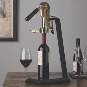 Legacy Corkscrew with Black Marble Stand and Handle (Antique Bronze)