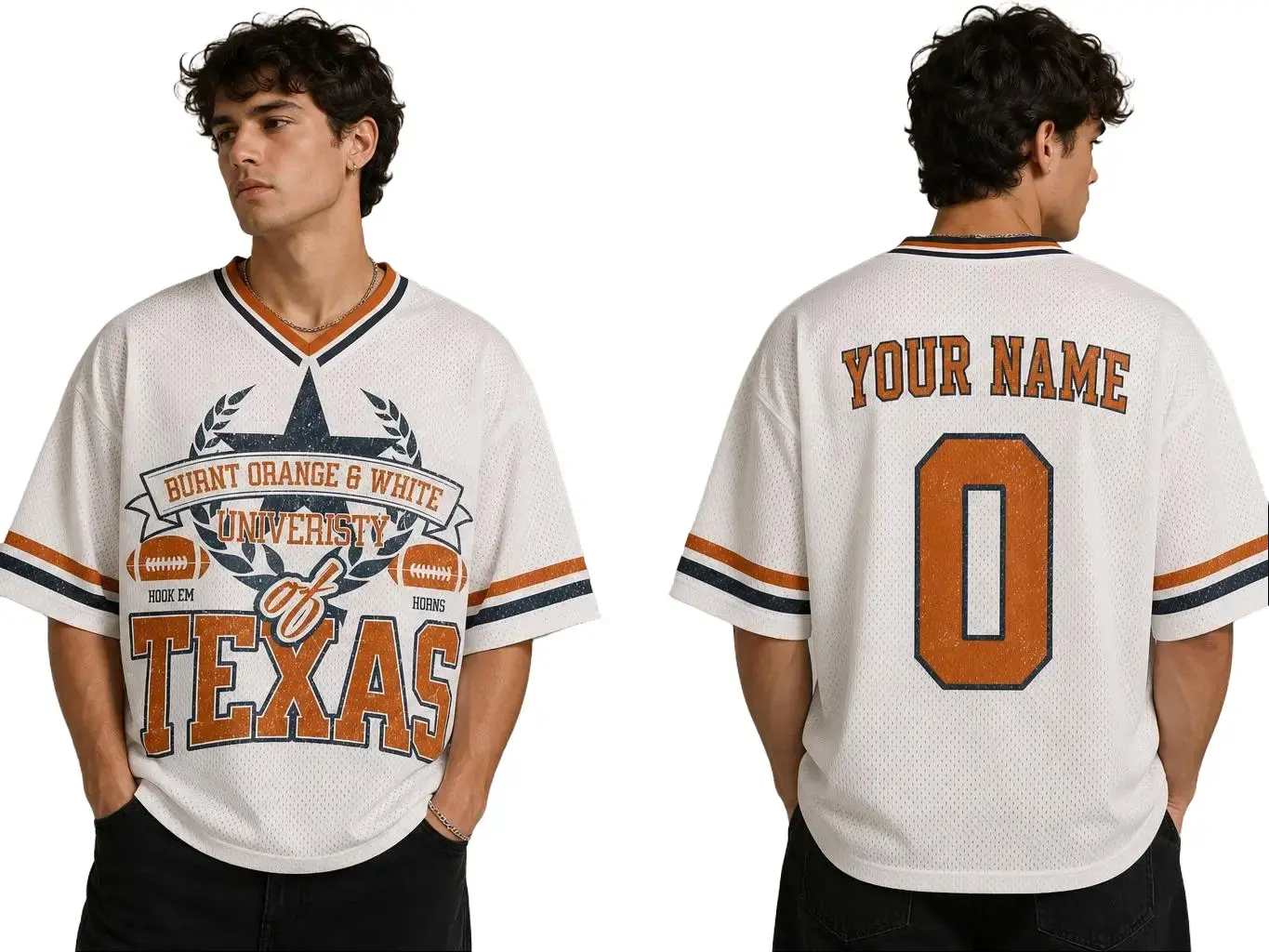Personalized Texas Longhorns Crop  top Football Jersey, Texas Longhorns Jersey