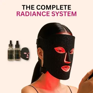 The Complete Radiance System Red Light Therapy Mask —A Complete Protocol, Not Just a Device Mask+Serum+Mist Anti Aging Therapy Mask- Skin Repair