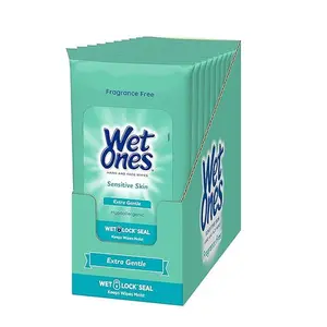 Wet Ones Hand Wipes, 20 Wipes (Pack of 10)