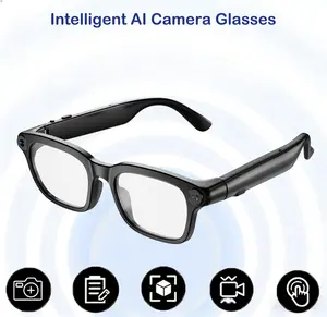 New smart video glasses, equipped with an 8-megapixel high-definition camera, capable of recording in 1080P format, made of TR90 material frame, and featuring HIFI surround sound headphones function.