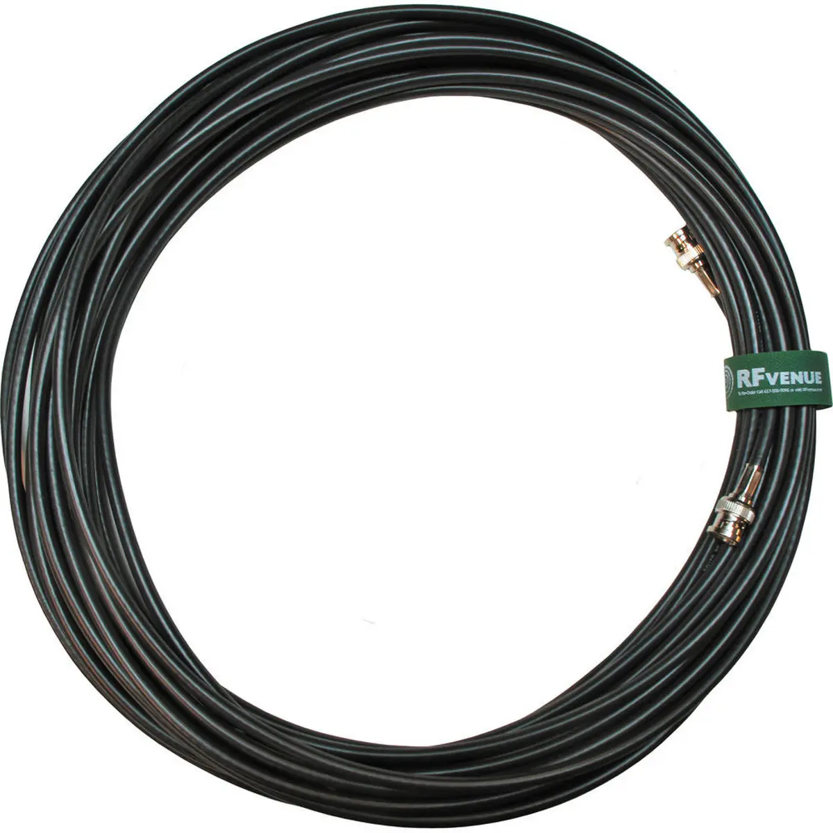 RF Venue RG8X Certified BNC Interconnect Low-Loss Coax Cables, 50'