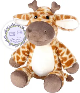 Scented Giraffe Microwavable Heating Pad Stuffed Animal, Warmable Plush Toy Heated Pack,Kindergarten Gifts, Kid Comforts.