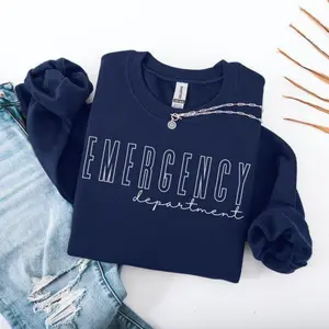 Emergency Department Sweatshirt, Cute ER Crewneck, Emergency Room Medical Staff Sweater, Cozy Appreciation Gift