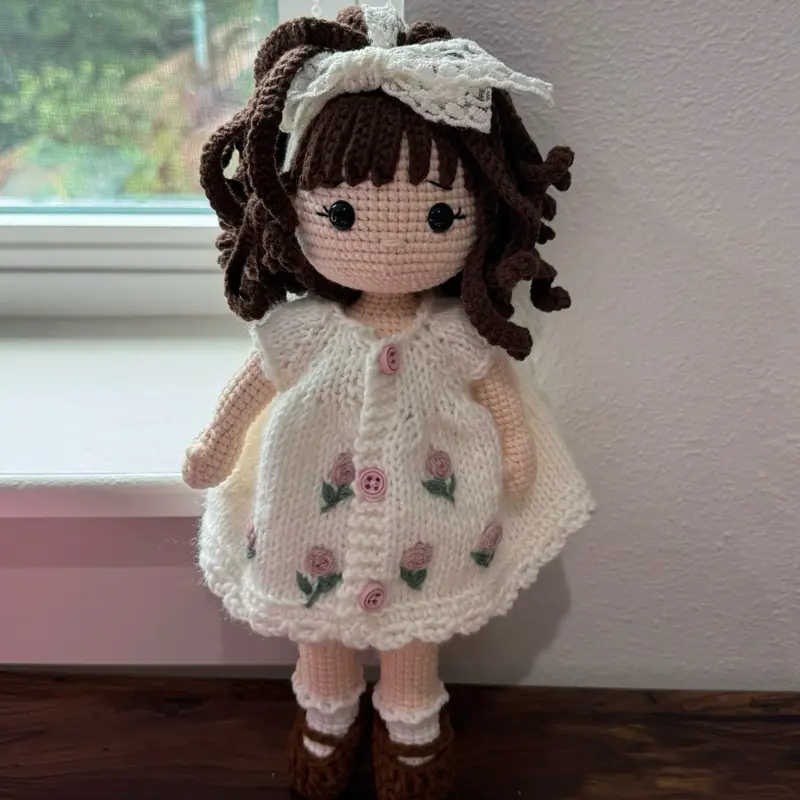 Cute crochet handmade doll