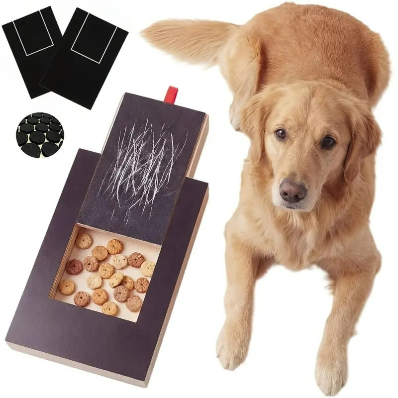 Pet Dog Scratcher Board with Treat Box, Multi-Functional Nail File Toy, Durable and Safe Pet Nail Care