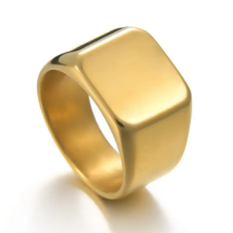 Golden glossy ring
