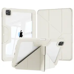 Kenke Multi-angle Foldable Stand Rugged Shockproof Clear Case with Auto Wake/Sleep for iPad 11th Gen 11" (A16) 10th Gen 10.9", iPad Air 11" (M3/M2) Air 5th/4th Gen 10.9", iPad Pro 11" 4th/3rd/2nd/1st Gen