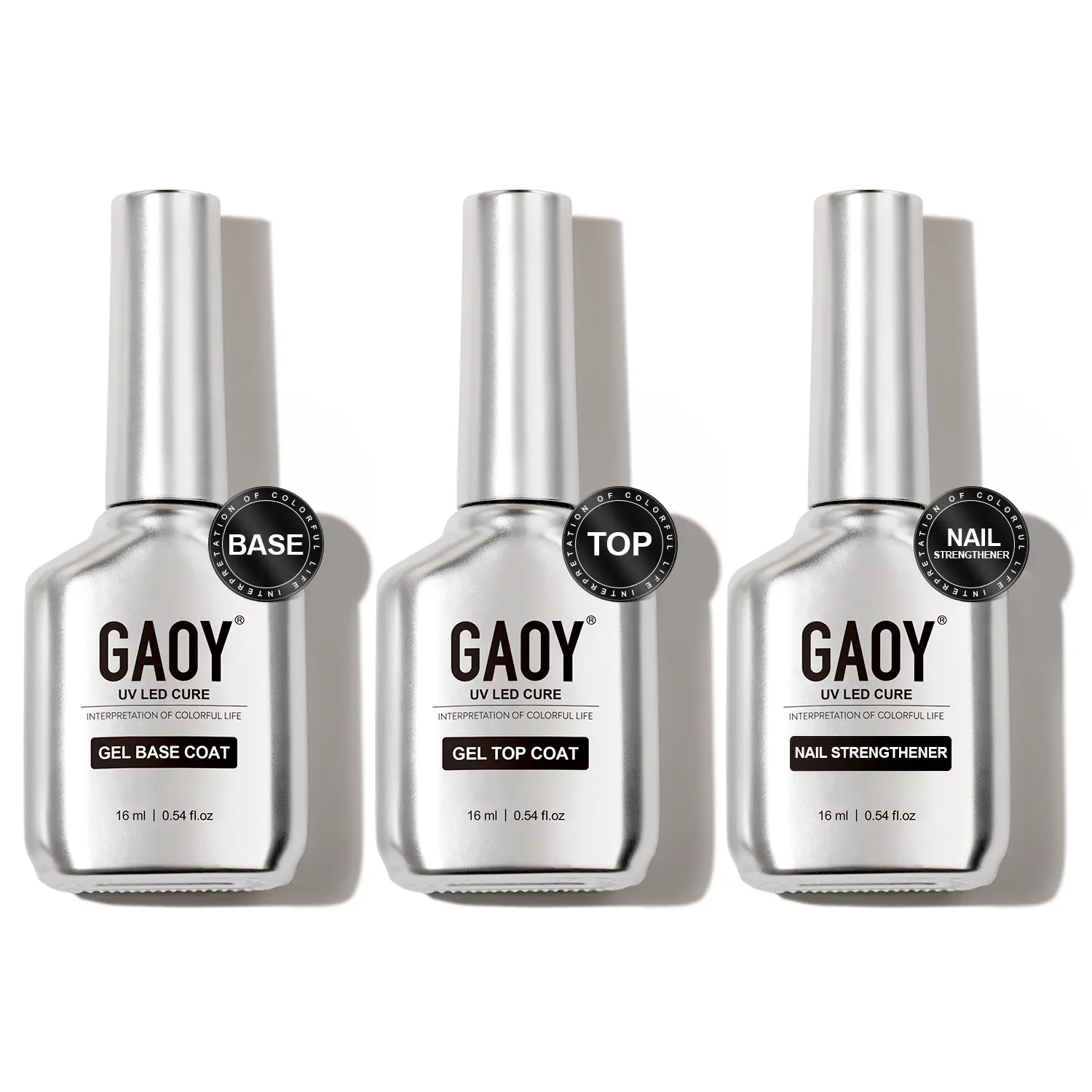Nail Strengthener & Gel Top Coat & Base Coat