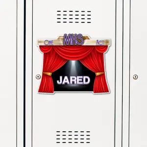 Theatre One Act, Musical, Play Locker Decoration - Custom Personalized Hangable Sign for Lockers, Hotel Doors, Dressing Rooms, Scrapbooks & Banquets