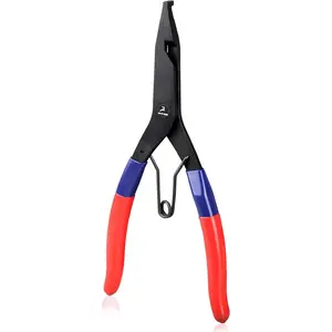 Angle Tip Lock & Retaining Ring Pliers - Spring , 9" Special Circlip Horseshoe Washer Pliers