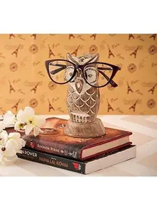 Gifts for Women/Men Him Her Wooden Owl Glasses Holder Stand for Reading Nightstand Eyeglass Spectacle Retainer Mom Dad  SPWW19