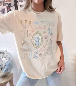 Remy Ratatouille Paris Coquette Bow Shirt, WDW Matching Family Shirt, Magic Kingdom Anyone Can Cook , Remy's Ratatouille Adventure Tee