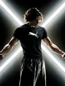 Men's European Style Fitness T-Shirt, Leopard Print Design, High Elasticity Quick-Dry Breathable Fabric, Ideal for Gym Training, Fitness Workout Shirt