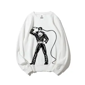 Tom of Finland Iconic Art Men's Cotton Crewneck Sweatshirt | Bold Graphic Pullover | Streetwear & Casual Wear