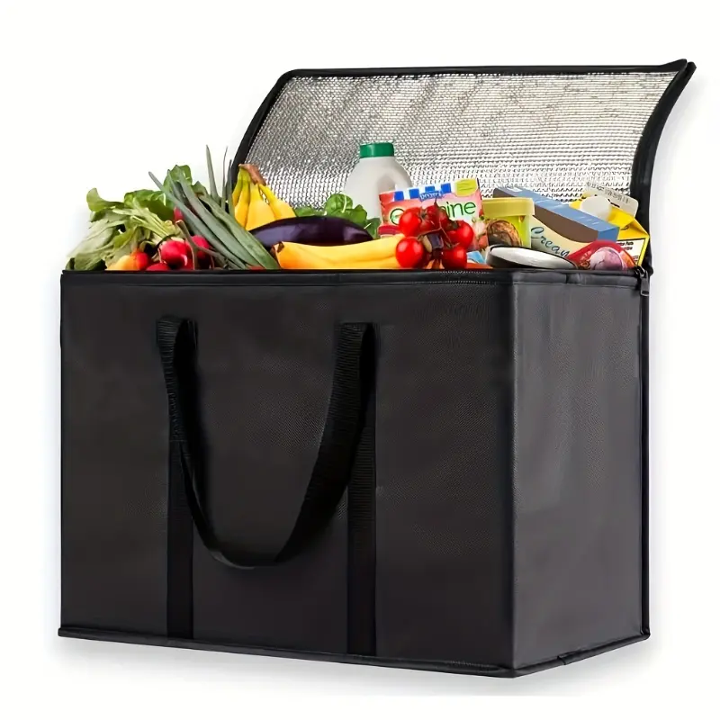 Tactical Polyester Insulated Carrying Bag, Universal Ice Retention Cooler, Waterproof and Leakproof for Camping & Hiking - Keeps Food Fresh for Hours, 1Pc, All Seasons