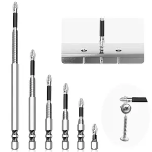 6 count High  Drill Bit Set - K5  Resistant Small  Set with Anti-Slip Grip, Includes of 25-50-65-75-100-150mm Drill Bits for Electric