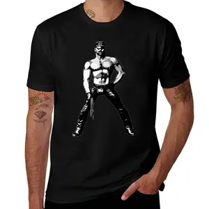 Tom of Finland Art Mens T Shirts Cotton Short Sleeve T-Shirt Crew Neck Tees Casual Shirt