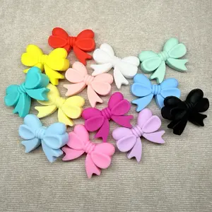 Bow Silicone Focal Bead (1 pc)