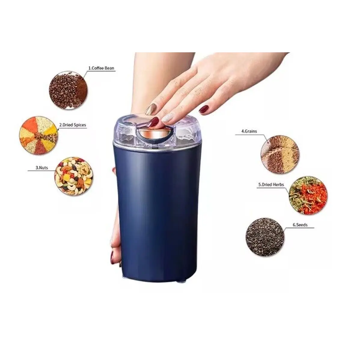 Multi Purpose Grinder - Kitchen Accessory - Color Blue Does not apply