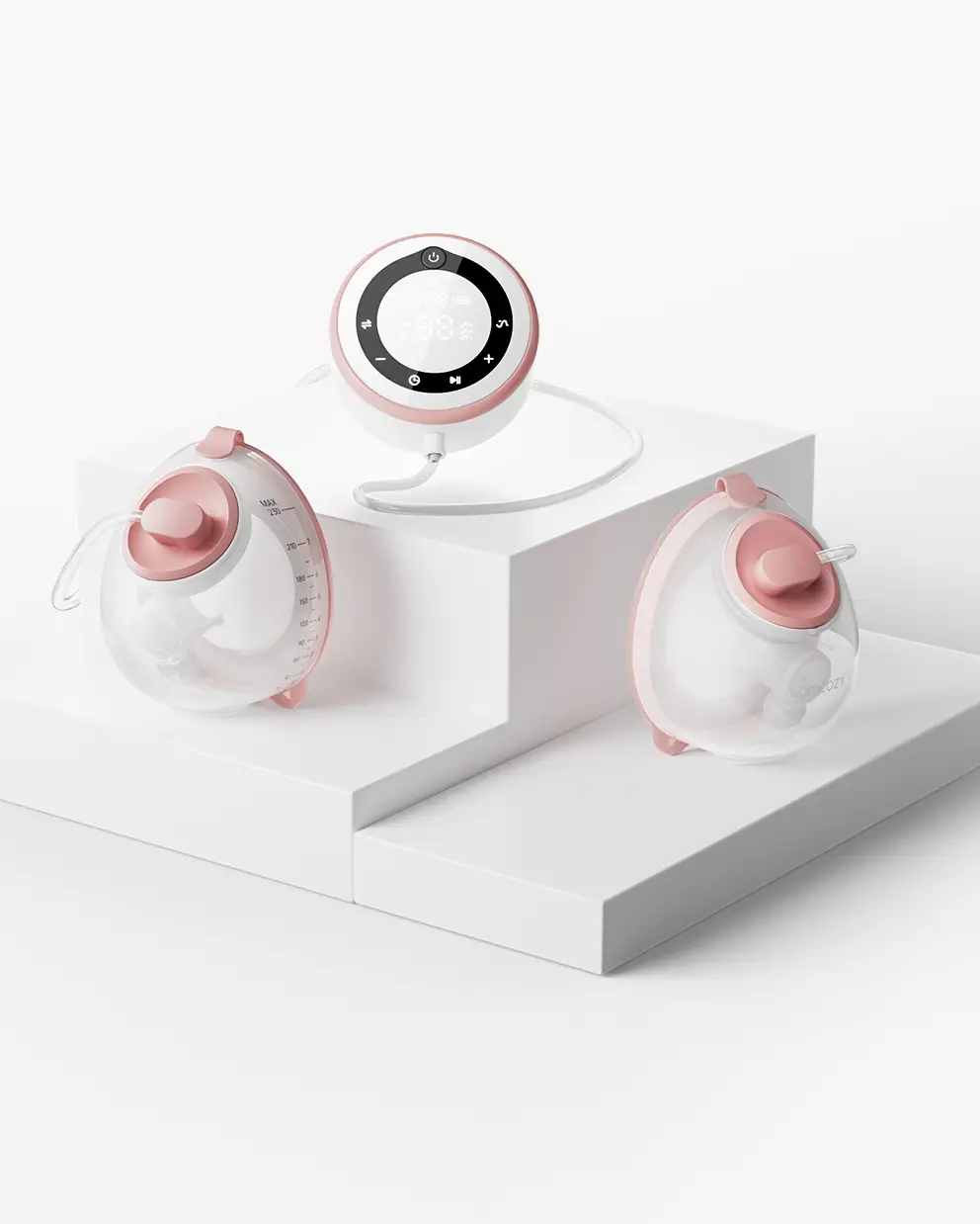 Momcozy Breast Pump V1 Pro, Hands-Free Portable Wearable Breast Pump, Upgraded Breast Pump, 3 Fine-Tuned Rhythms, 15 Levels, with Leak-Proof DoubleFit