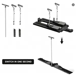 Multifunctional yoga trainer, suitable for gym users,used to enhance core strength and exercise muscles, detachable multifunctional Pilates abdominal board, lightweight and foldable home fitness equipment, adjustable resistance