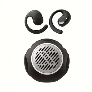 2 in 1 Spherical Headphone and Speaker with Stereo, Touch Control, Type-C Charging, Open Design and Microphone, Portable for Smartphones