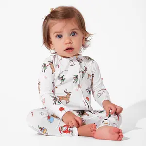 Santa's Workshop Bamboo Convertible Footie Baby Clothing Premium Soft Sleepwear