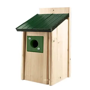 Woodlink Bluebird Cedar Nesting Bird House with Predator Guard and Metal Roof Woodlink Bluebird Cedar Nesting Bird House with Predator Guard and Metal Roof