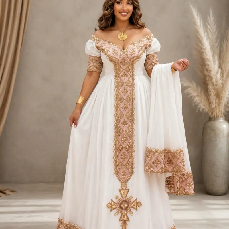 Diamond Ethiopian Habesha Dress