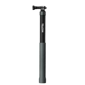 TELESIN Selfie Stick Long Pole Invisible for GoPro (120cm/47.2in),Carbon Fiber Waterproof Extension Monopod for GoPro 13-5 DJI Osmo Nano Action 6 5 Pro 4 Pocket 4 3 Xtra Muse Insta360 X5 X4 Ace Pro