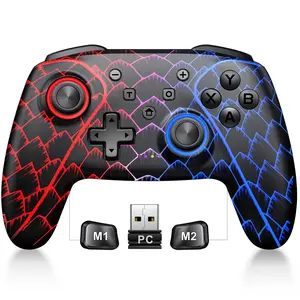 BEBONCOOL The controller is compatible with Windows PC/Switch/Android/IOS system devices, with macro programming, Turbo, vibration adjustment functions, Hall analog triggers and Hall effect joysticks provide precise control operations