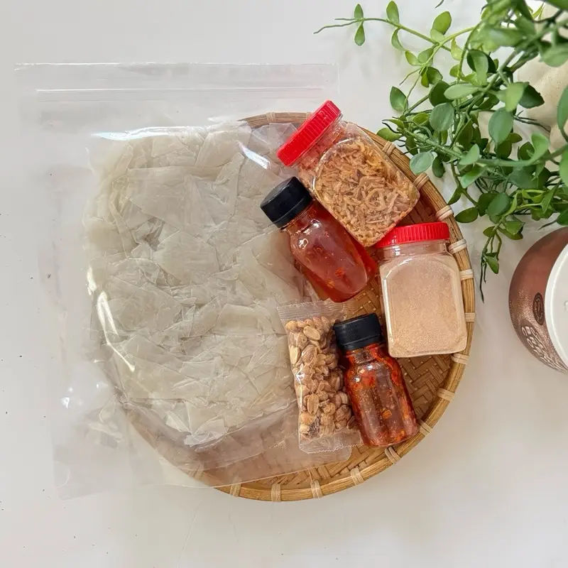 Bánh Tráng Muối Tắc VIP 500gram Full Topping - Vietnamese Street Snack Mix Kit