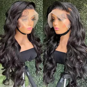 Front lace wig 13x4lace front wigs wig women's long hair full head cover black 14 inches 32 inches glue free