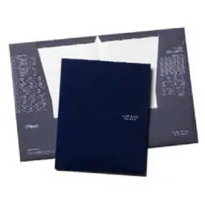 212 MAIN 4-Pocket Laminated Portfolio - 12.50 x 9.50 in., Office Accessories, Stationery Office Supplies, Book Organizer