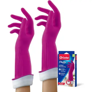 PLAYTEX Living Drip-Catch Cuff Gloves Premium Protection Reusable Household Gloves