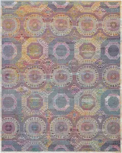 Nourison Home Ankara Global ANR05 Multicolor Transitional Power-loomed Rug