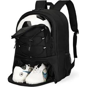 Soccer Bag, Basketball Bag with Compartment & Shoe Compartment,Large Soccer Backpack for Basketball,Gym,Football